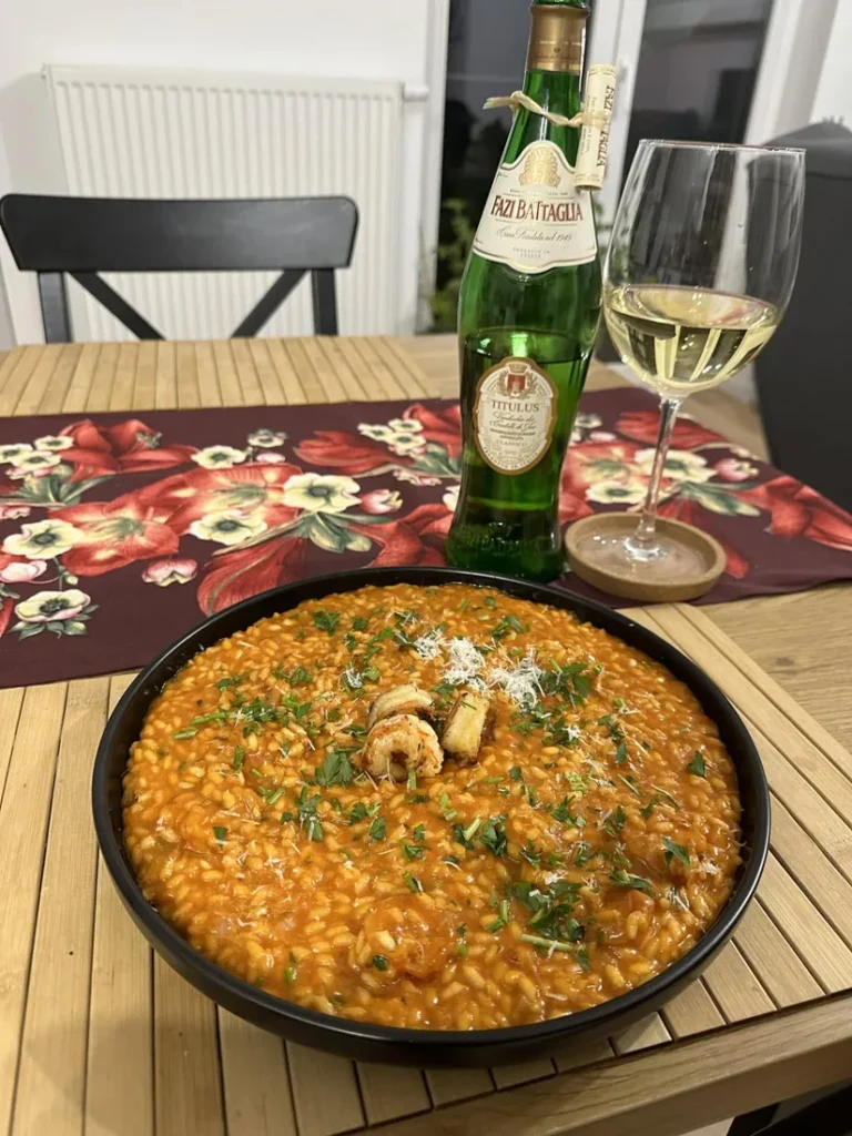 Risotto pomodoro z krewetkami